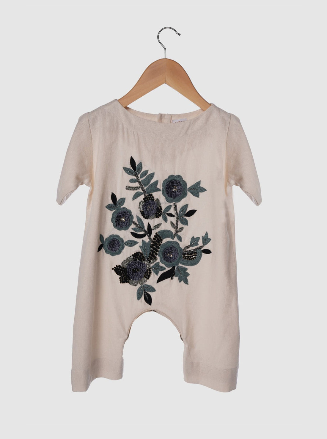 Luxe Kaftan Floral Onesie - Ivory Dreams