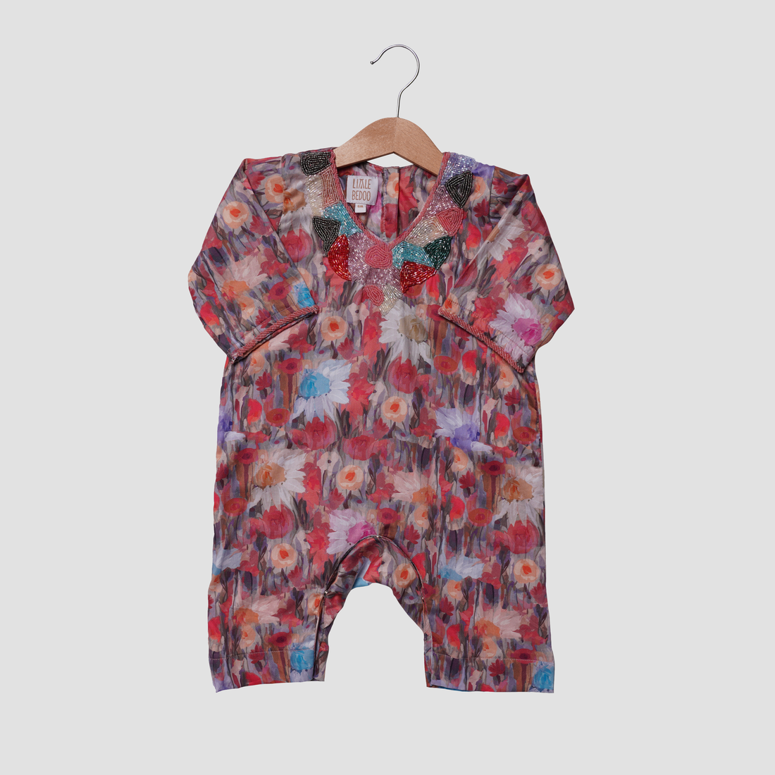 Jalabiya Onesie - Watercolor Collection - Red
