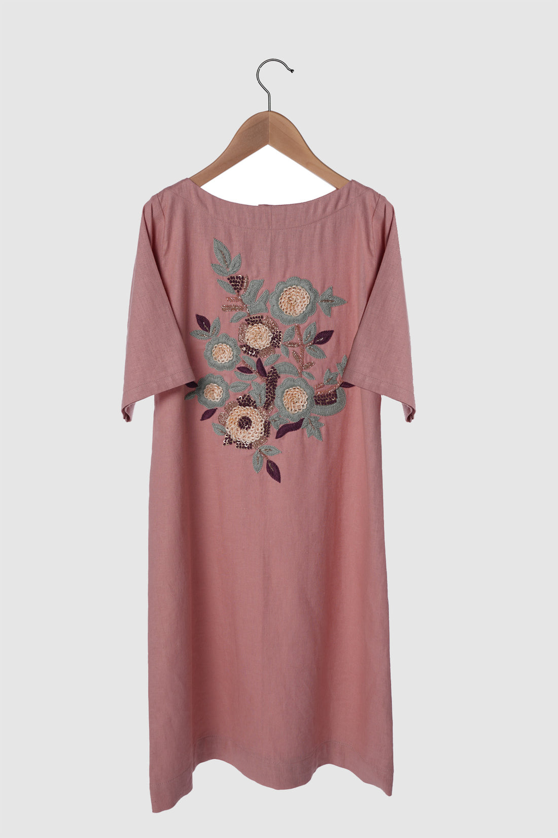 Luxe Kaftan Floral - Blushing